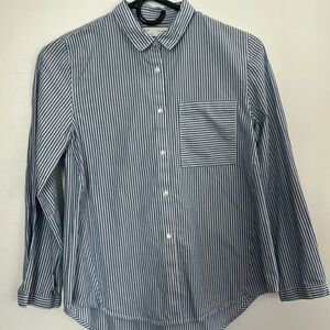 kids Zara striped button down shirt